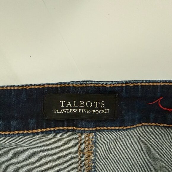 Talbots Straight Leg Jeans | Blue Denim | Stretch Fit | Barely Worn - Picture 4 of 5